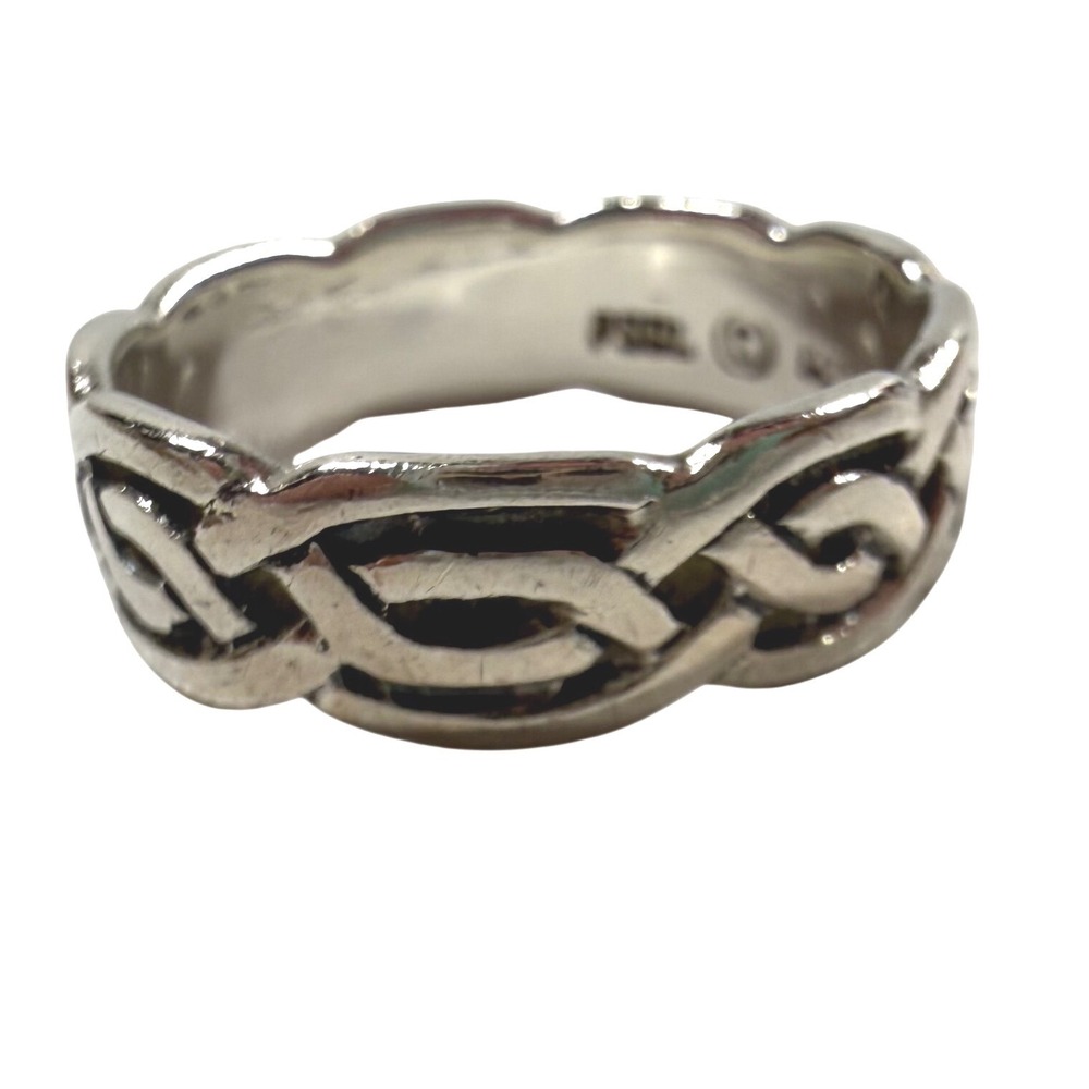 PSCL Sterling Silver 925 Celtic Knot Braid Ring Sz 6.25 Peter Stone Company VTG